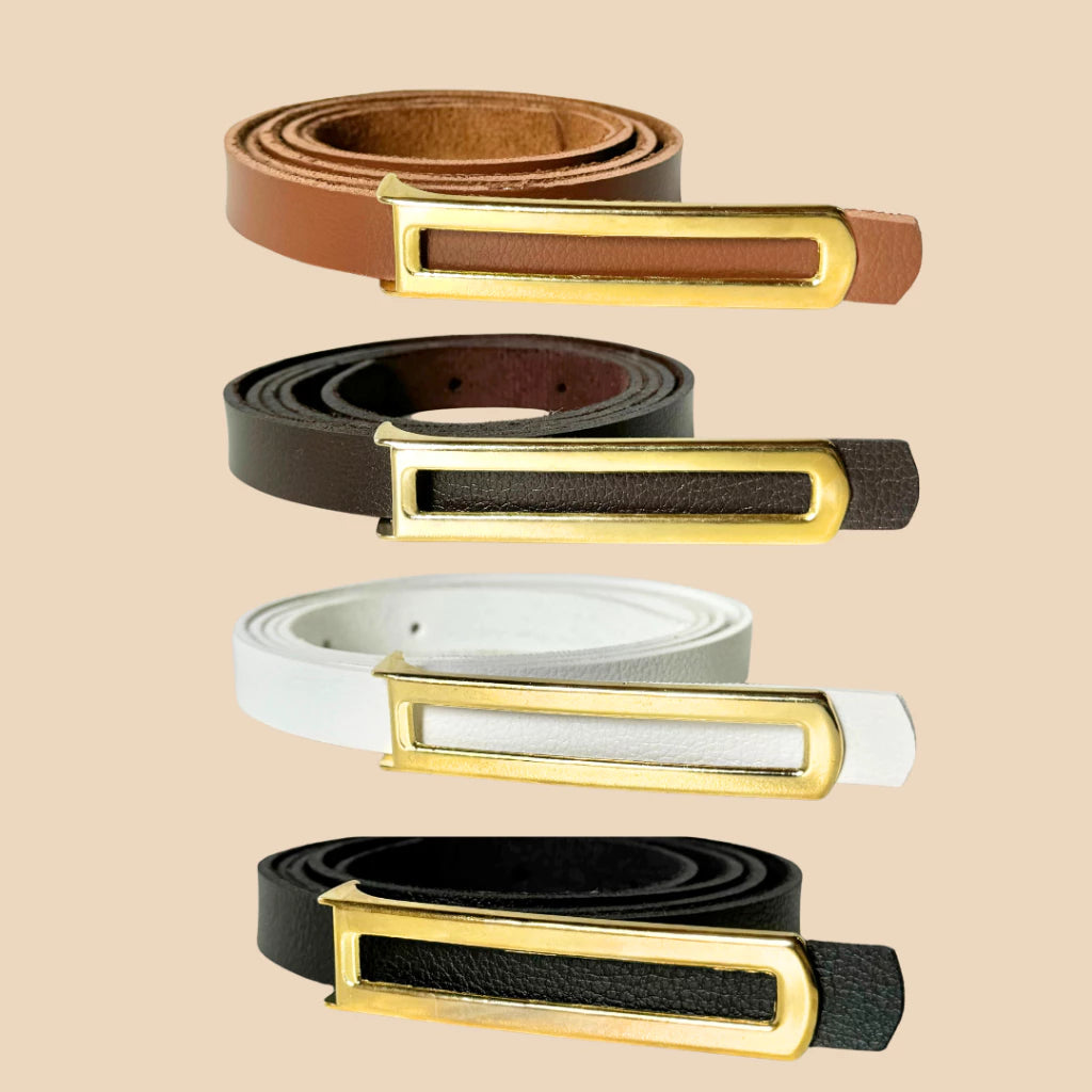 Kit 4 Cintos Femininos Finos