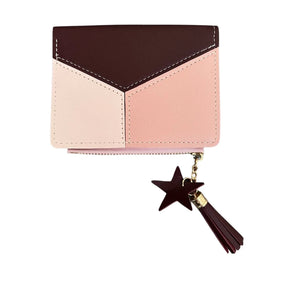 Carteira Feminina Slim com Pingente - Espaço para Moedas e Cartões