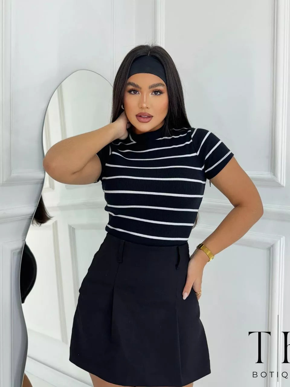 BLUSA LISTRADA CANELADO PREMIUM