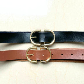Kit 2 Cinto Feminino da Moda Blogueira Fivela Invertida