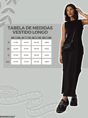 Vestido Algodão Longo Confort