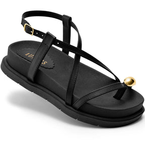 Sandália Enfeite Metalizado