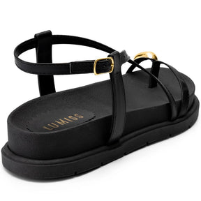 Sandália Enfeite Metalizado