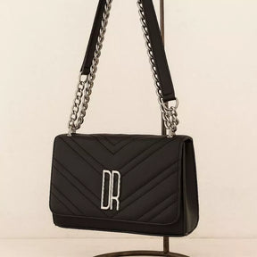 Bolsa Feminina Transversal Alça De Corrente