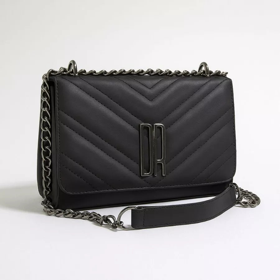 Bolsa Feminina Transversal Alça De Corrente