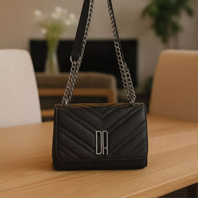 Bolsa Feminina Transversal Alça De Corrente