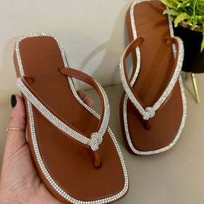 Rasteirinha Premium Glam Shine – Conforto + Brilho na Medida Certa