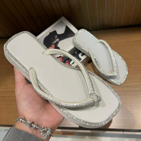 Rasteirinha Premium Glam Shine – Conforto + Brilho na Medida Certa