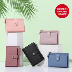 Mini Carteira De Couro PU